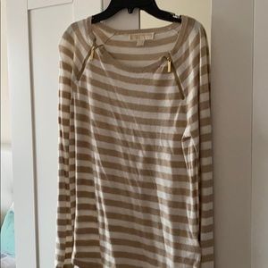 Michael Kors Striped Sweater Top